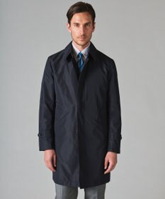 GOTAIRIKU メランジシャンブレー ステンカラーコート