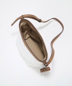 TOPKAPI 【Breath TOPKAPI】サングラスホルダー付き レザーコンビ カゴ ショルダーバッグ