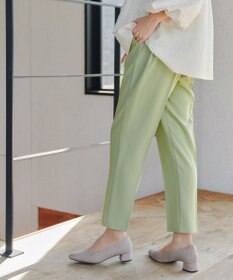 Tiaclasse 【小倉優子さん着用・洗える】カラーテーパードパンツ