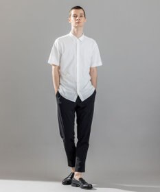 JOSEPH HOMME 新素材【接触冷感性/防しわ性/ストレッチ/洗える/撥水加工】トリコソリッドストレッチ ドロスト付きテーパードパンツ / PEGG CONVERTIBLE