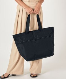 LeSportsac CARLIN ZIP TOP TOTE BAG/リサイクルドブラックJP