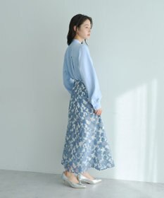 YECCA VECCA スカーフリング付きボウタイブラウス