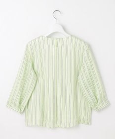 J.PRESS LADIES 【洗える】ランダムストライプ シアー プルオーバー カットソー