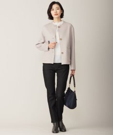 J.PRESS LADIES 【リバーシブル】ウールナイロン リバー ショート コート