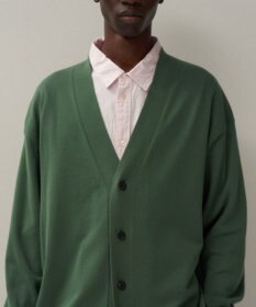 ATON COTTON WASHI KNIT | オーバーサイズニットカーディガン - UNISEX