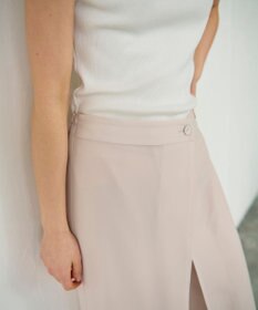 GRACE CONTINENTAL ラップレイヤードパンツ