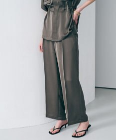uncrave ライトダブルサテン ワイドパンツ