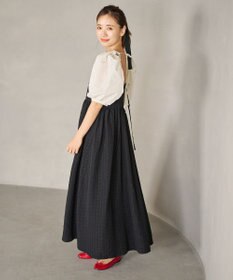 #Newans ボリュームチェックキャミワンピ