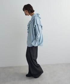 Green Parks ビッグカラーフリルブラウス