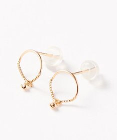 Phoebe 【K10】ペンデュラムダイヤモンドピアス　クリア