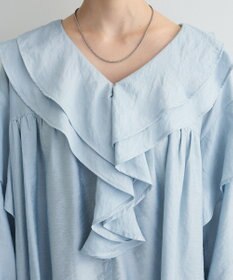 Green Parks ビッグカラーフリルブラウス