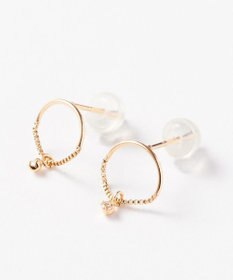 Phoebe 【K10】ペンデュラムダイヤモンドピアス　クリア