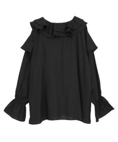 Green Parks ビッグカラーフリルブラウス