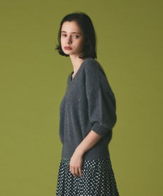 GRACE CONTINENTAL カシミヤファートップ