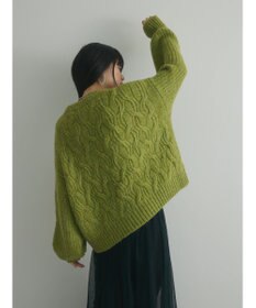 Green Parks armonia. ケーブルニットプルオーバー