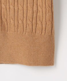 Feroux ケーブル編み×リボン刺繍 ニット カーディガン