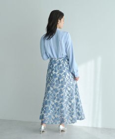 YECCA VECCA スカーフリング付きボウタイブラウス