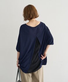 YECCA VECCA 異素材切替バックデザインプルオーバー