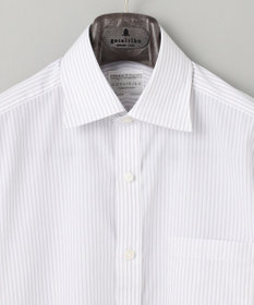 GOTAIRIKU 【形態安定】PREMIUMPLEATS_セミワイドカラー 通年ドレスシャツ（ストライプ）