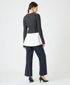 BEIGE， 【WEB限定】AMBRE / キャミ付きクロップドニット