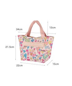 tsumori chisato CARRY コットンハート プリント ハンドバッグ トートバッグ Sサイズ