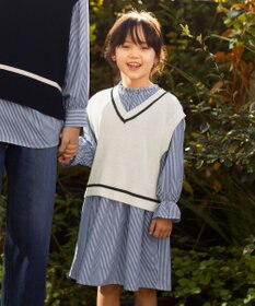 ANY KIDS ニットベスト × ワンピース セット