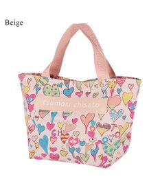 tsumori chisato CARRY コットンハート プリント ハンドバッグ トートバッグ Sサイズ
