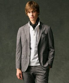 JOSEPH ABBOUD 【ストレッチ】エアロムリネ コンフォートジャージジャケット ライトグレー系