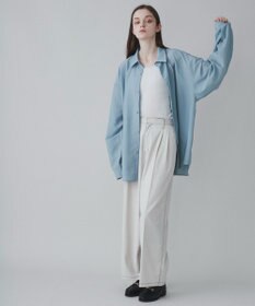 WEGO 【ユニセックス着用ITEM/SMLサイズ展開/冷房対策/紫外線対策】シアーBIGシャツ