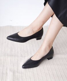 Pointer 日本製 本革美脚ローヒールパンプス