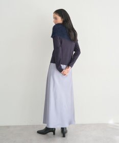 YECCA VECCA ファーMIXオフショルニット