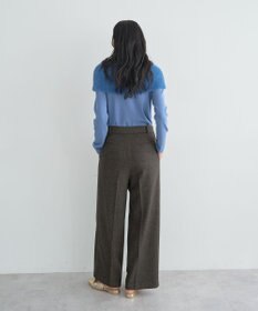 YECCA VECCA ファーMIXオフショルニット