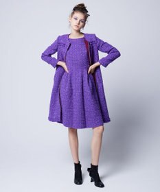 TOCCA CHIFFON TWEED ドレス