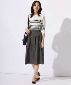 J.PRESS LADIES 【WEB限定カラーあり・洗える】LINKS DOLMAN ホールガーメント ランダムボーダー ニット