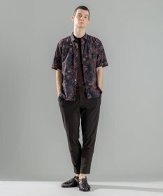 JOSEPH HOMME 新柄【洗える】メキシカントロピカルプリント　半袖レギュラーカラーシャツ