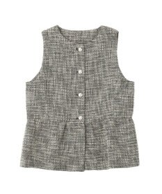 YECCA VECCA ツイードペプラムジレ