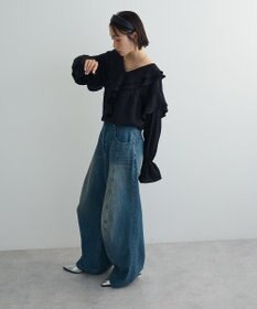 Green Parks ビッグカラーフリルブラウス