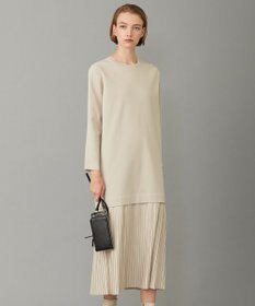 ICB 【洗える】リサイクルポリエステルハイゲージ ドッキングワンピース