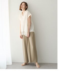 YECCA VECCA 裾レーススキッパーシャツ
