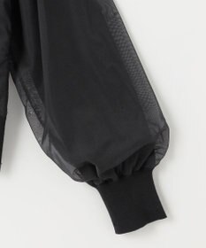 ANY SIS 【洗える】チュールレイヤードニット ブルゾン