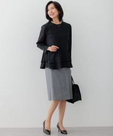 23区 S 【洗える】テプラマットシフォン ブラウス