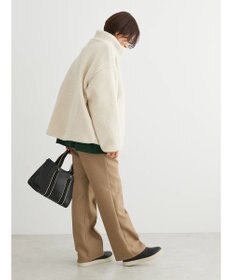 Green Parks スタンドカラーボアブルゾン