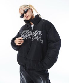 WEGO 【ユニセックス着用ITEM/MLサイズ展開】パファーグラフィックブルゾン