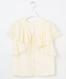 Feroux 【2WAY】フリルコンビ ブラウス