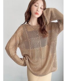 Green Parks ２ＷＡＹ透かし編みニットプルオーバー