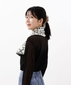 AURORA 【 LANVIN COLLECTION（ランバン コレクション） 】カシミヤ100%ニットキャンディーマフラー(WASH)