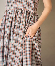 #Newans ボリュームチェックキャミワンピ