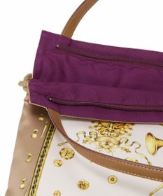 TOPKAPI 【TREASURE TOPKAPI】マイルドサテン スカーフ柄 トートバッグ