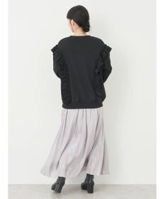 earth music&ecology フリルスウェットプルオーバー