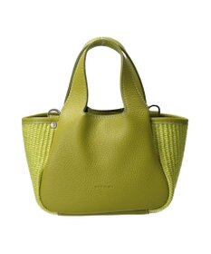 INTER-CHAUSSURES 【RIPANI】ラフィアコンビミニハンドバッグ